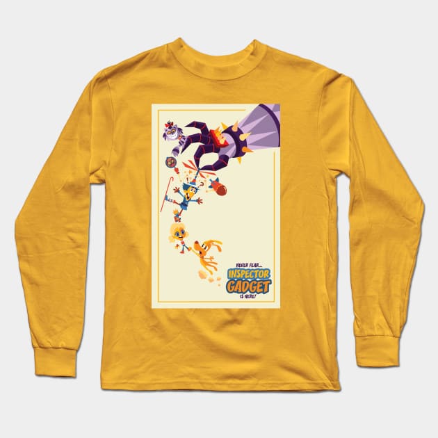 Go Gadget Go Long Sleeve T-Shirt by KenTurner82